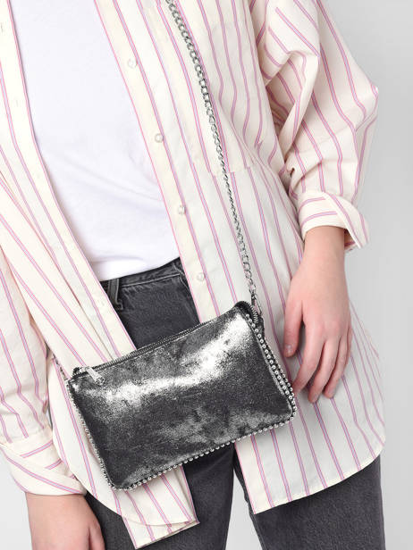 Cross Body Tas Perle Miniprix Zilver perle KJ62015 ander zicht 1